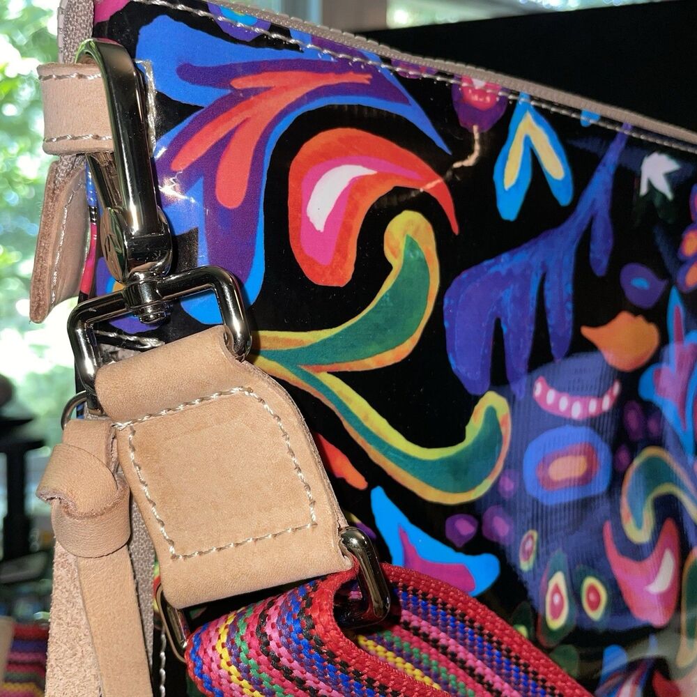 CONSUELA Sophie Tour Colorful Leather Crossbody Bag NWOT - Picture 5 of 9